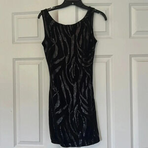 Philosophy of Pack black Sequence Bodycon dress size small Homecoming Dress